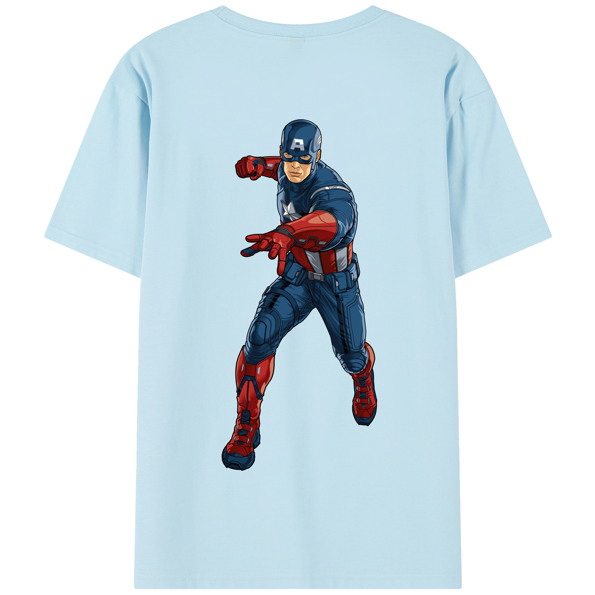 （画像用） アベンジャーズ The Avengers 綿100％半袖Tシャツ（背面プリント）